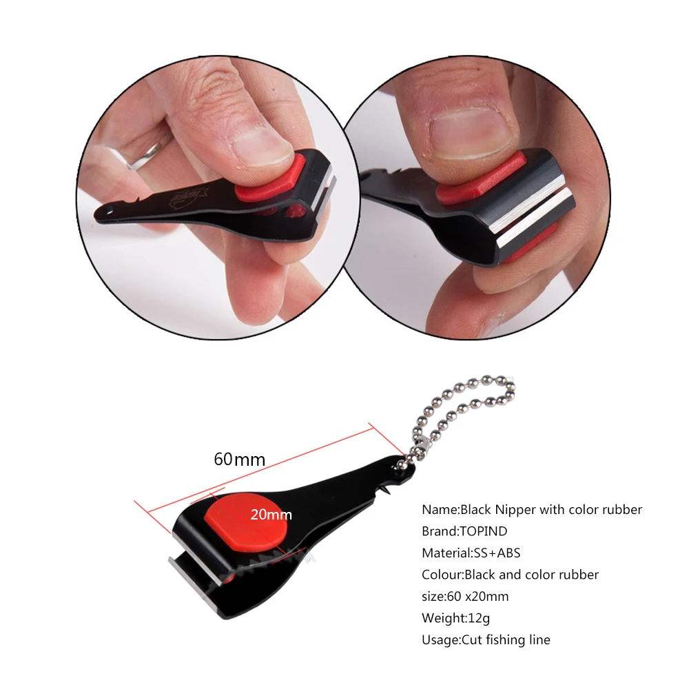 

TOPIND 1 Pcs Stainless Steel Fishing Tying Tool With Nail Knot Fly Fishing Line Nipper Line Clipper