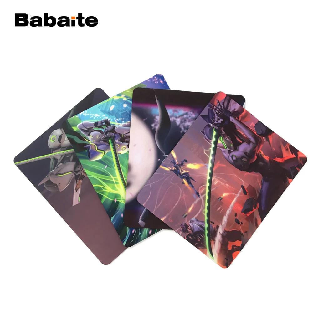 Babaite вымышленный персонаж Genji Play Plus Противоскользящий Мышь Pad 180x220x2 мм 250x290x2 мм коврик крутой дизайн