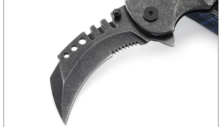 Нож karambit из стали для мытья камня, 250 г, лезвие пилы, тактический инструмент для повседневного использования, карманный нож для выживания на природе