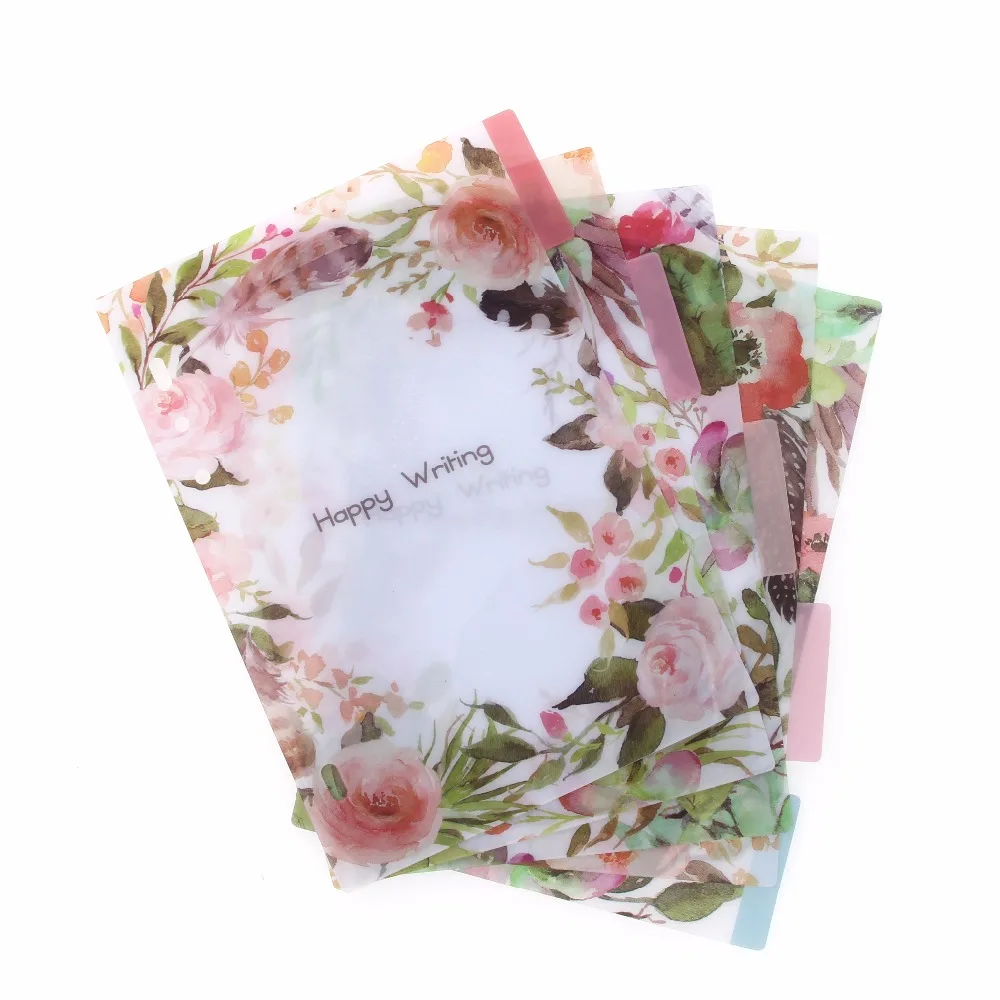 

A5 Flower PVC Separator Pages (5 Sheets) for Spiral Notebook Bullet Journal Accessories 212*144mm