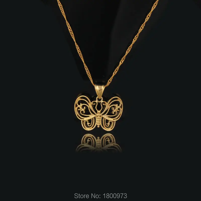 New Trendy Turkey Pendant & Necklace for Women Men Unisex Gold Color