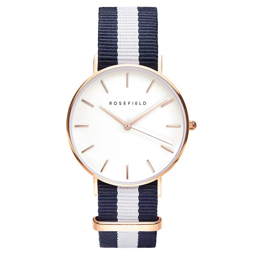 

Nylon band watch with two-hand design with large dial Disney retro style for both men and women, children and students wrist wat