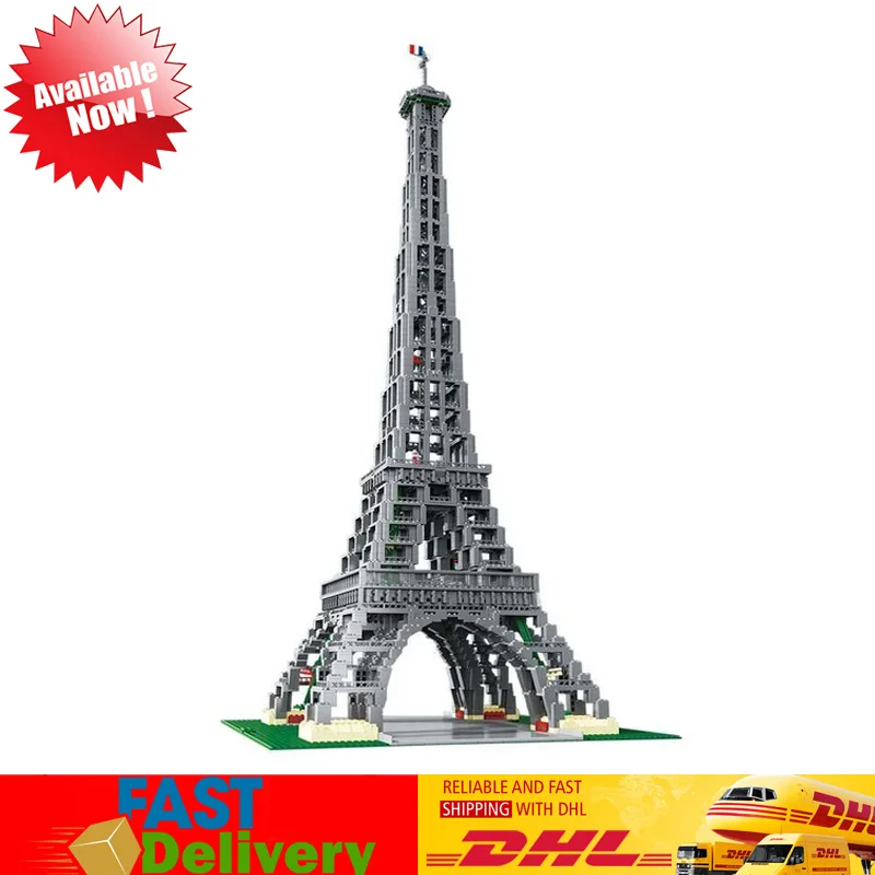 

IN STOCK Lepin 17002 3478pcs The Eiffel Tower Model Building Blocks Bricks Toys Compatible LegoINGlys 10181 Christmas Gifts