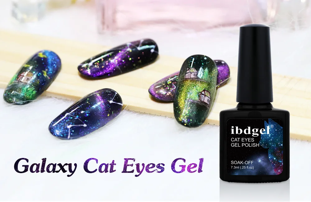 Ibd гель комплект Cat глаза тигра ногтей Гель-лак Galaxy Gem эффект блеска глаза кошки маникюрный салон Магнитная УФ лака для ногтей