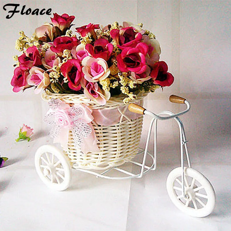 

Floace flowers + vase set roses artificial flowers decoration flower Home furnishings