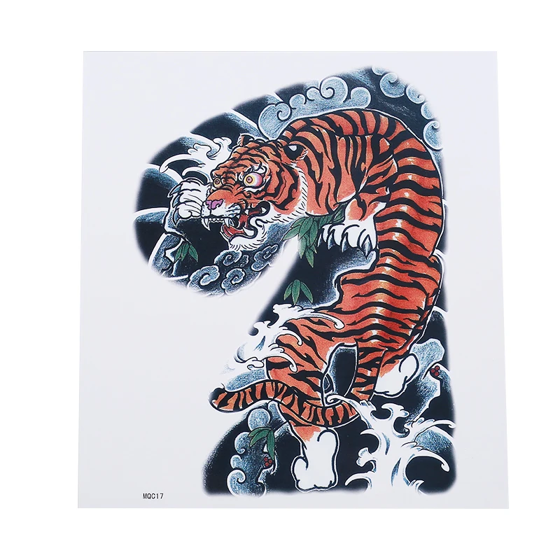 

Tiger Pattern Waterproof Tattoo Stickers Sweat Men Brave Hot Men Logo Flower Arm Tattoo Tattoo Stickers Animal Logo