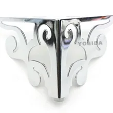 4 шт./лот H: 100 мм Европейский Стиль Цветочный узор ноги диван мебель для шкафа или кровати ножки