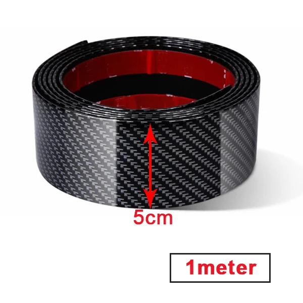 5 см крышка порога автомобиля шрисолд Защита бампера багажника против царапин наклейка авто шаг защитная полоса DIY анти-столкновения наклейка - Цвет: 1METER