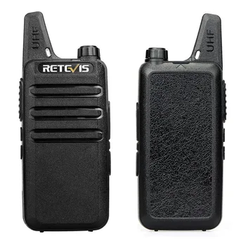 

2PCS Retevis RT22 Handheld Intercom Portable Rechargeable Walkie Talkie UHF 400-480MHz 2W 16 Channels VOX PTT Two-way Radio Set