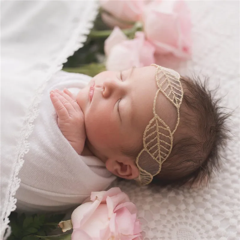 

Baby Girls Lace Embroidery hollow Leaves Headband Infant Lovely Headwear Gift Children Kids Princess Band Hair Accessory