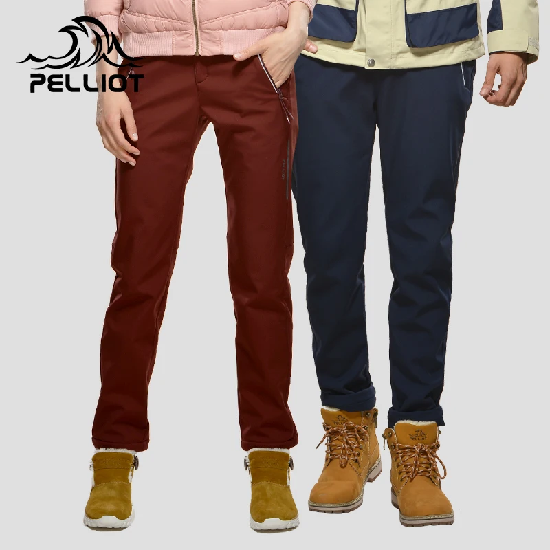 PELLIOT High Quality Waterproof Hiking or Camping pant for Men Outdoor Waterproof Windproof Pant Male Breathable Soft Shell Trou spyder men s tarantula shell pant