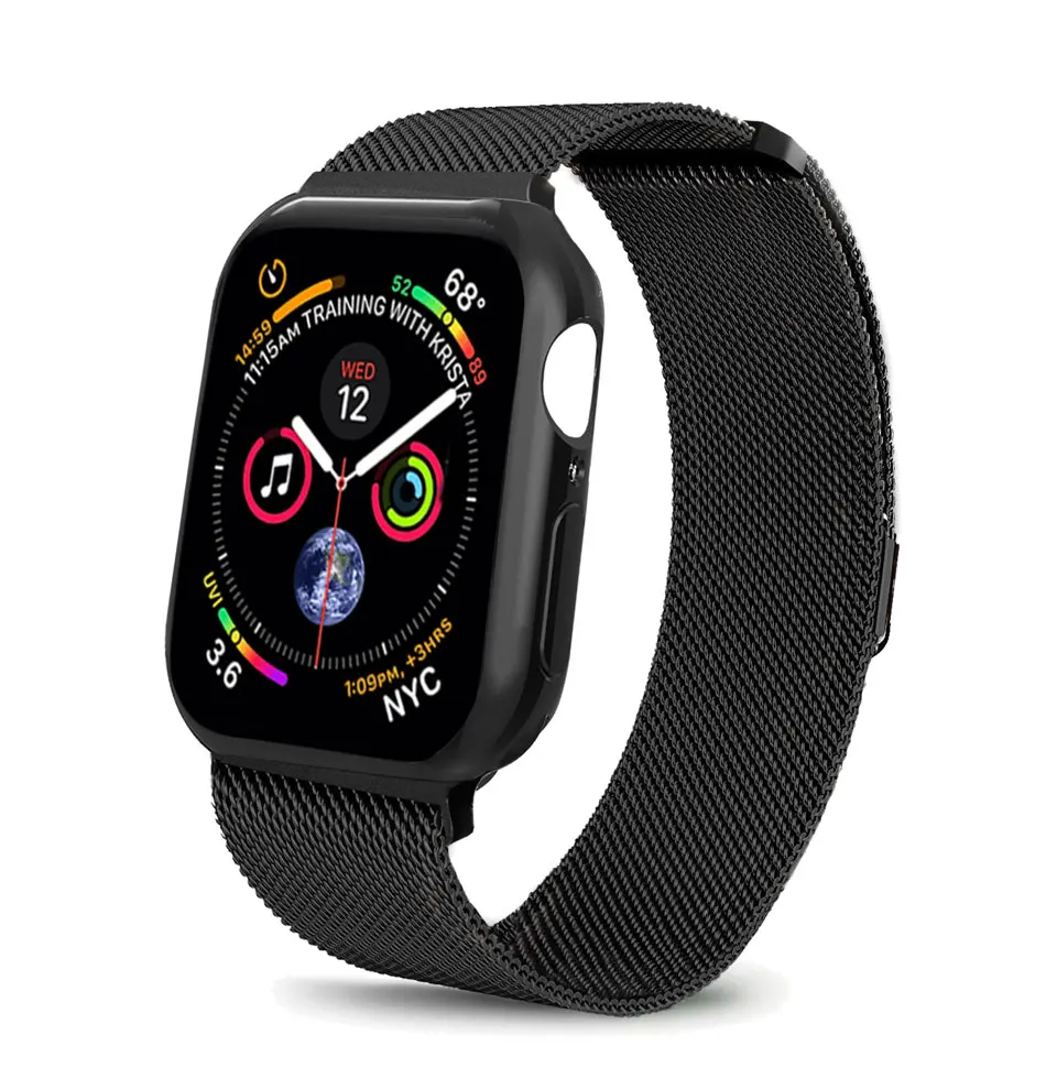 Ремешок+ чехол для apple watch band lianese Loop apple watch 5 4 3 band 44 мм 40 мм iwatch band 42 мм 38 мм correa pulseira bracelet