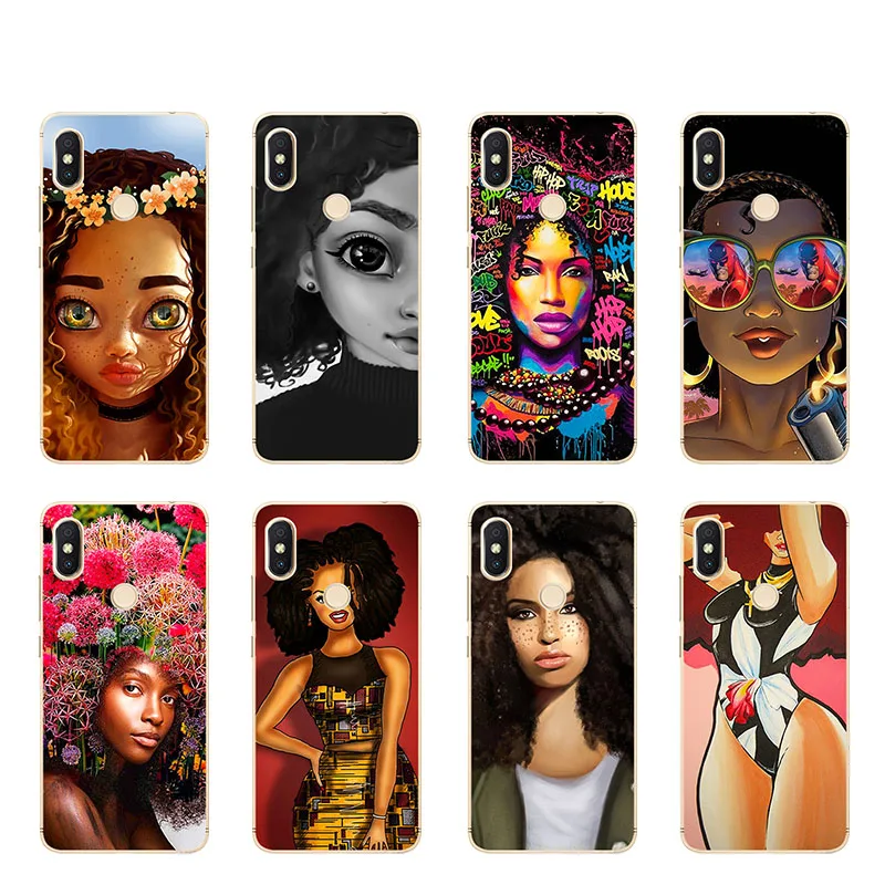 

Case For Xiaomi Redmi Note 5 6 Pro 5A Prime Case Melanin Poppin Black Girl Cover On for Xiaomi Redmi 6 Pro 6A Mi A2 Lite Funda