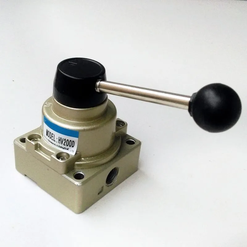 Ручной пневматический клапан переключатель 1/4 '' HV 200D manual operated valve valve | Отзывы и видеообзор