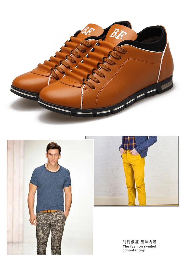 Sycatree/Мужская модная повседневная обувь; сезон весна-осень; кожаная обувь на плоской подошве; Мужская удобная обувь; большие размеры 39-48