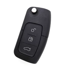 3 Button Flip Folding Remote Key Fob Case for FORD Focus Fiesta C Max Car Key