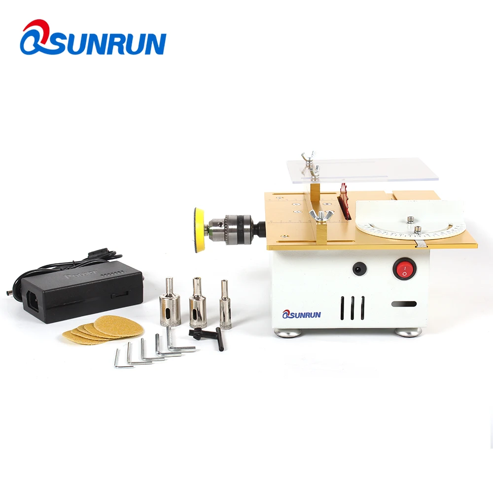 DIY Multi-function Miniature Table Saw Woodworking Sawing Saws Cutting Model Saw Cutting Machine Grinding/Polishing/Cutting