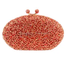 5 цветов роскошный красный кристалл алмаза женские клатчи на день металлический клатч, сумка, кошельки вечерние сумки свадебные сумочки вечерние Стразы