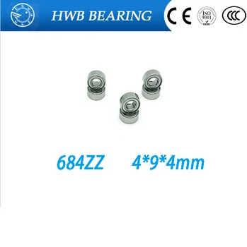 

Free shipping 684ZZ (10PCS) 684 ZZ 4x9x4mm Miniature Ball Bearings 618/4ZZ EMQ Z3V3 4*9*4mm