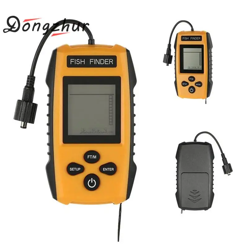 

Portable Sonar Alarm Fish Finder Echo Sounder 0.7-100M Transducer Sensor Depth Finder Sonar For Fishing Fishfinder