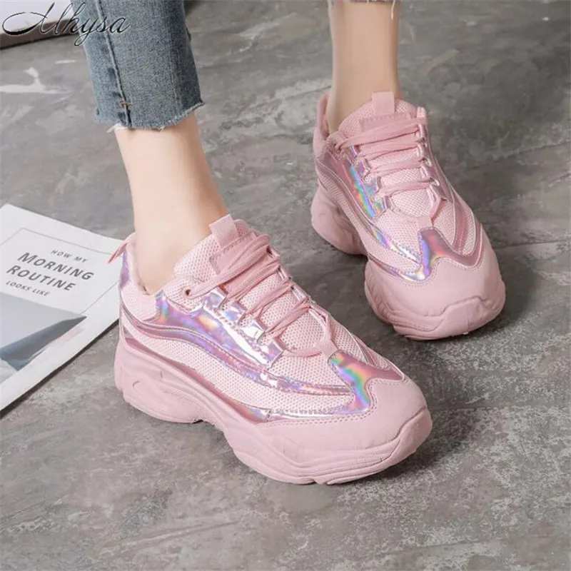 

Mhysa 2019 new ladies spring autumn fashion comfortable thick-soled vulcanized shoes ladies outdoor casual shoes sneakers L267