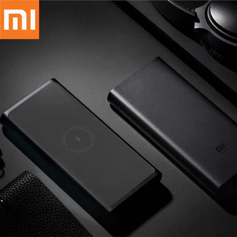 Оригинальный беспроводной внешний аккумулятор Xiaomi 10000 мАч Qi быстрое зарядное