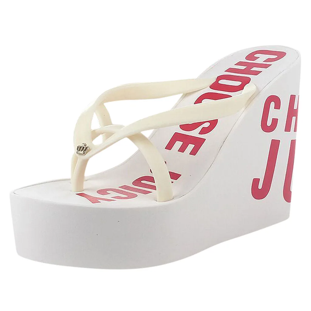 

Sandals And Slipper Female Summer Non-Slip Flip Flops Beach Shoes Women Shoes Platform Thick-Soled Wear-Resistant Slipper Mar 13