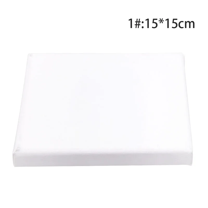 Белый пустой квадратный художественный холст деревянная доска рамка для грунтованных масляные, акриловые краски - Цвет: 1