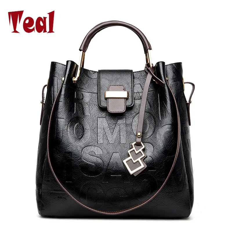 

Women Shoulder bags Genuine Leather tote Bag female luxury fashion handbag High Quality Large capacity bolsa feminina 2017 new