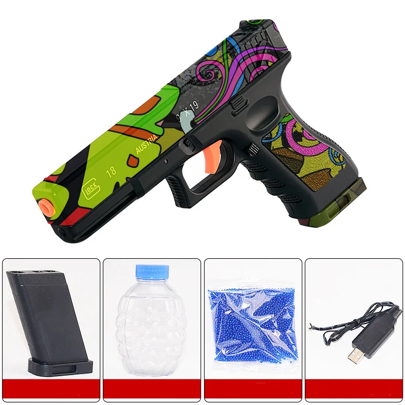 

Electric SKD G18 Gel Ball Blaster Water Bullets Mag-fed Toy gun