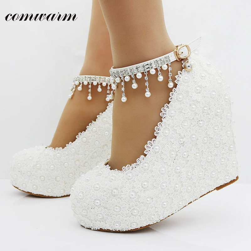 high heels with lace strings
