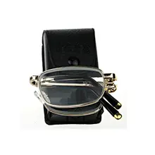 Новинка, высокое качество, мужские и женские очки, стеклянные линзы, складные очки для чтения, es костюм+ 1,0 до+ 4,0 для оптики с коробкой, легко носить с собой