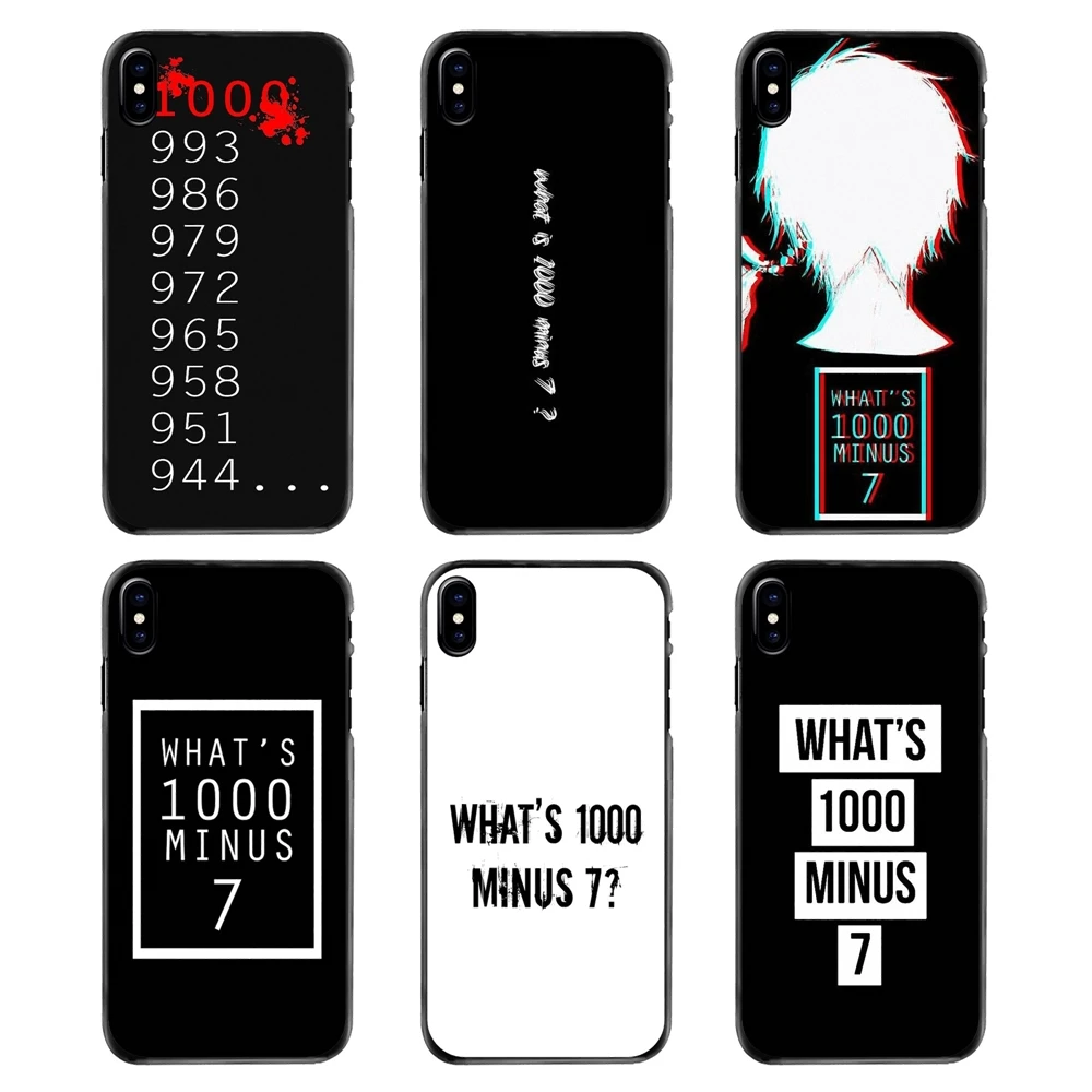 What's 1000 минус 7 одежда с надписью tokyo ghoul Цитата Жесткий Чехол для мобильного