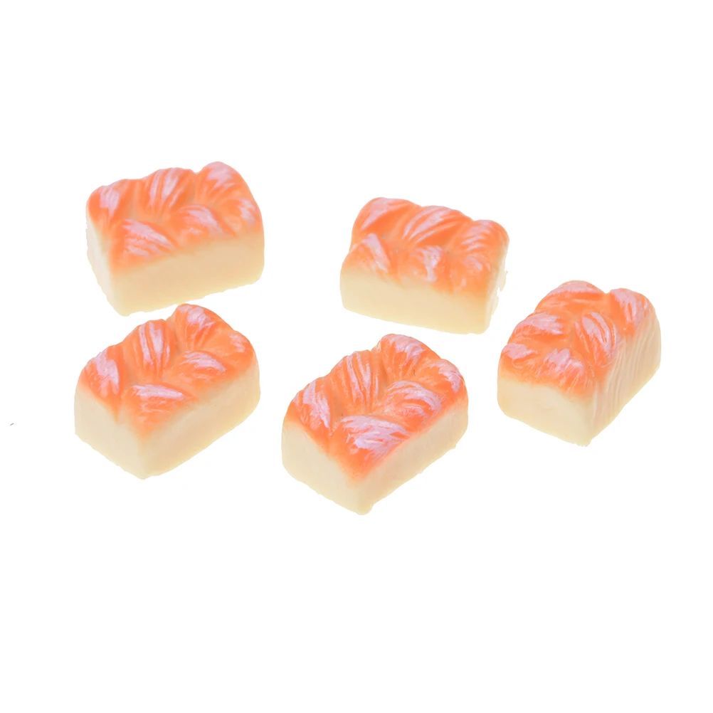 TOYZHIJIA 5Pcs/lotcute Mini Artificial Bread Sets Bakery Bread For