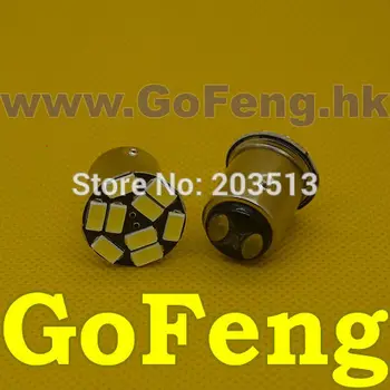 

50pcs/lot car led lighting S25 P21/5W BAY15D 9 leds 1157 9 leds SMD 5630 5730 turn signal bulb Free shipping