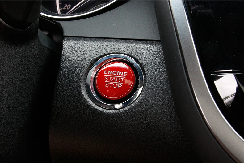 Автомобильный интерьер наклейки алюминиевый сплав стильная кнопка Зажигания для автомобиля кольцо для указателя поворота для Toyota Camry автомобиль Средства для укладки волос
