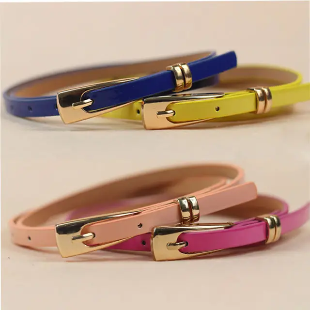 Candy Colors Leather Belt