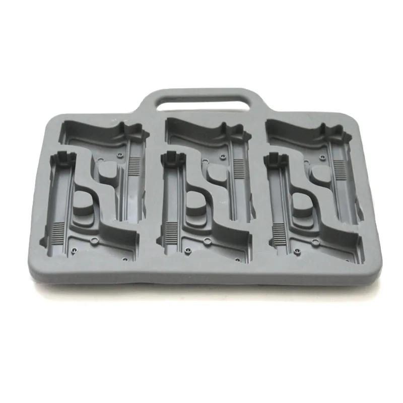 Nicole Ice Cube лоток Силиконовая форма пистолета 6 полостей для желе специальный