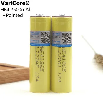 

4PCS New Original HE4 2500mAh Li-lon Battery 18650 3.7V Rechargeable batteries Max 20A,35A discharge For E-cigarette+pointed