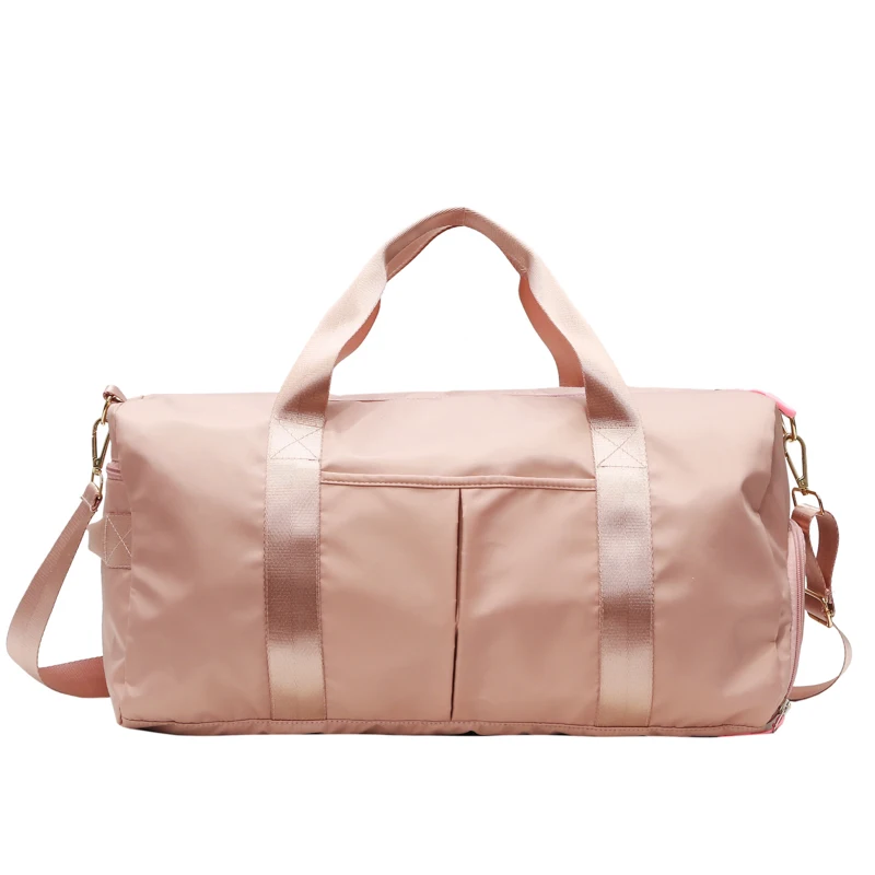 

Women Men Casual carry on travel bag waterproof nylon bag portable travel duffel bag with shoes pocket single strap shoulder bag