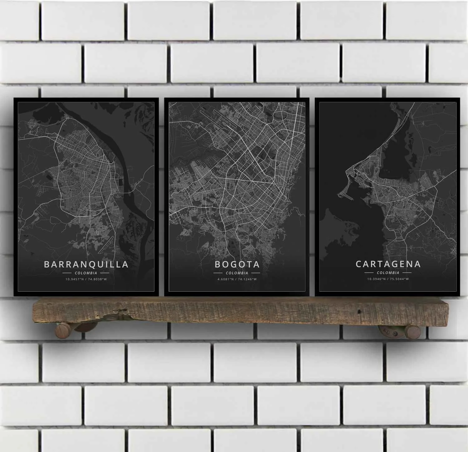 

Barranquilla Bogota Cartagena Medellin Colombia Poster