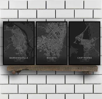 

Barranquilla Bogota Cartagena Medellin Colombia Poster