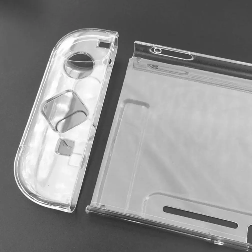 Прозрачный защитный чехол для ПК, съемный Кристальный пластиковый корпус с переключателем, подставка для основания, консольные принадлежности