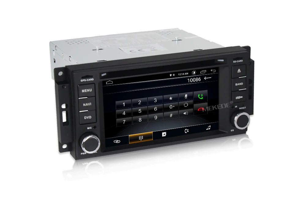 Top MEKEDE Android 8.1  Car GPS navigation DVD player For JEEP Wrangler Compass Patriot Grand Cherokee Commander Dodg free shipping 30