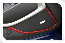 Внутренняя двери Динамик Звук крышки отделкой для Chevrolet Camaro 2016 2017 аксессуары Тюнинг автомобилей