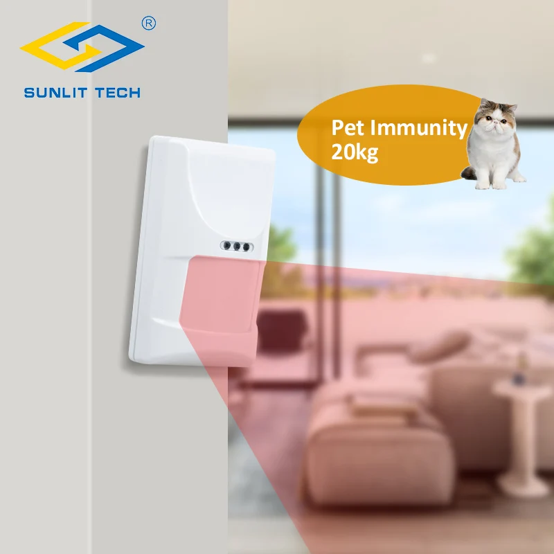 Sunlit Tech Indoor Pet PIR сенсор DC9-16V Проводной инфракрасный детектор движения сенсор s для всех проводной офис сигнализации Панель системы