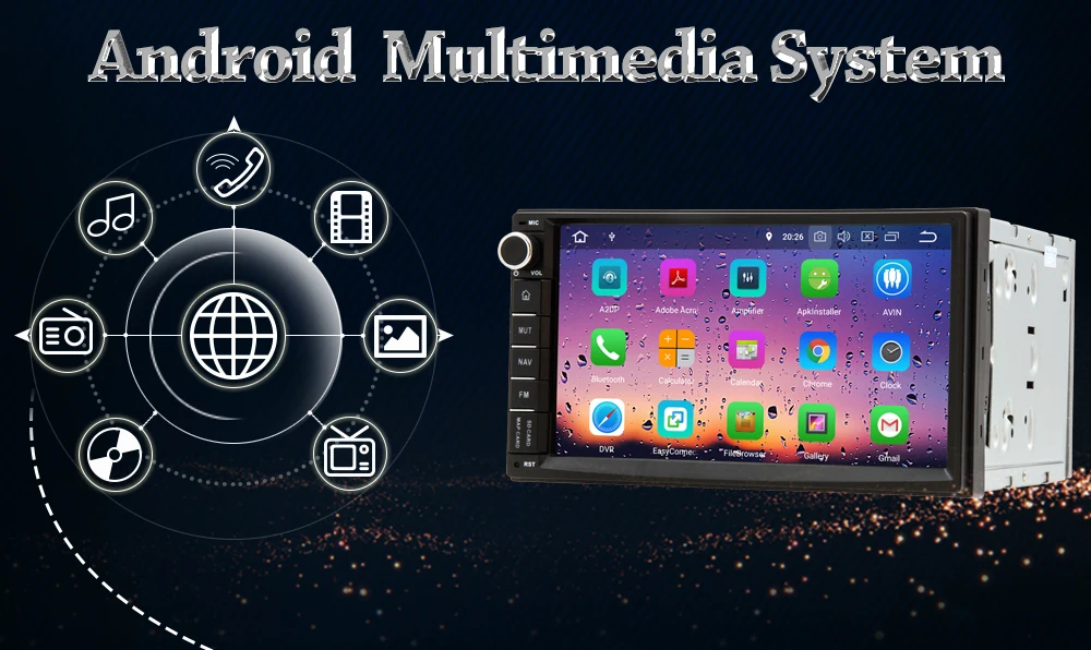 Sale 7" Double 2 Din Android 8.0 2GB RAM Car DVD Player For NISSAN VERSA MICRA MURANO 350Z LIVINA NAVARA MP300 X TRAIL Car Radio GPS 6