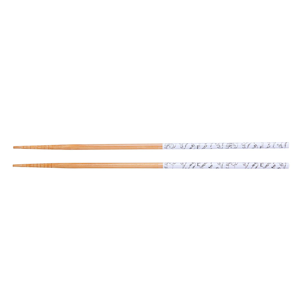 OTHERHOUSE 1 пара, длинные палочки для еды, деревянные палочки для еды, китайские традиционные натуральные палочки для еды, кухонные инструменты, многоразовые - Цвет: Белый