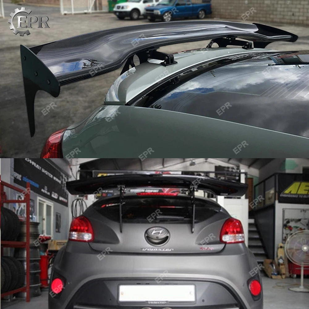 Для Hyundai Veloster RSW карбоновый задний спойлер (турбо или не турбо) комплект кузова