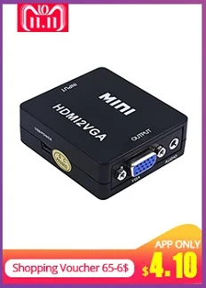 TISHRIC мини HDMI к RCA/AV CVBS Мужской Аудио Видео конвертер адаптер коробка HDMI2AV NTSC PAL композитный кабель скейлер 1080p ForTV